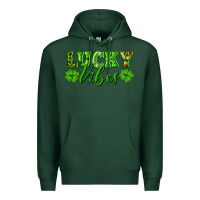 Sports Green lucky vibes Premium Hoodie - RanaPortraitStore