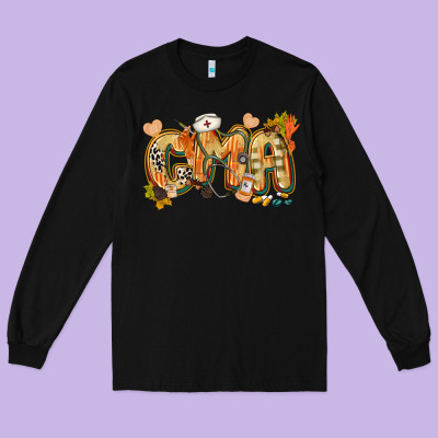 Fall Cma Long Sleeve Tee Designed By Cowgirlartshop