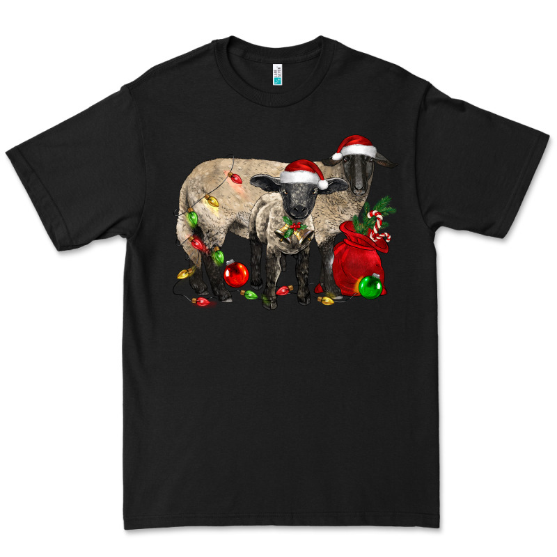 Christmas Suffolk Sheep And Baby Suffolk Sheep Premium Tee by LillyAllenDesigns | Teevron
