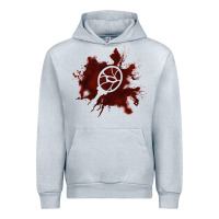 Heather Grey mark of the malkavian Urban Hoodie - lanVoArt
