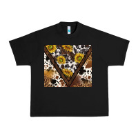 Western Sunflowers And Cowhide Tumbler Tbs Urban Heavy Tee | Teevron