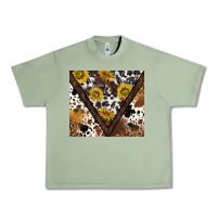Oil Green western sunflowers and cowhide tumbler tbs Urban Heavy Tee - TumblerDesignByShophia