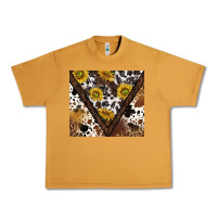 Peanut Butter western sunflowers and cowhide tumbler tbs Urban Heavy Tee - TumblerDesignByShophia