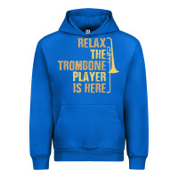 Cobalt relax the trombone player is here gift trombone gifts Urban Hoodie - lanVoArt