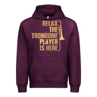 Relax The Trombone Player Is Here Gift Trombone Gifts Urban Hoodie | Teevron