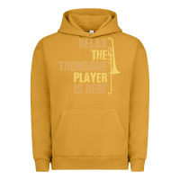 Pigment Peanut Butter relax the trombone player is here gift trombone gifts Urban Hoodie - lanVoArt