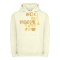 Pigment Pistachio relax the trombone player is here gift trombone gifts Urban Hoodie - lanVoArt