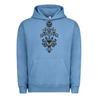 Pigment Pebble Blue haunted mansion wallpaper Urban Hoodie - lanVoArt