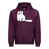 Mauve Wine simon's cat 1 Urban Hoodie - lanVoArt