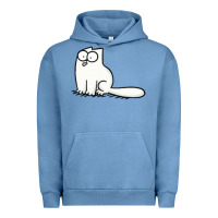 Pigment Pebble Blue simon's cat 1 Urban Hoodie - lanVoArt