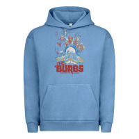 Pigment Pebble Blue the burbs Urban Hoodie - lanVoArt