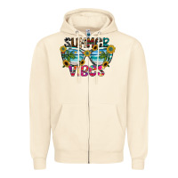 Sandshell Summer Vibes Zipper Hoodie - CowhideDigitalArt