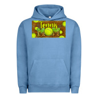 Pigment Pebble Blue tennis mom license plate Urban Hoodie - BarkalooDesign