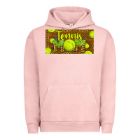 Pigment Salmon tennis mom license plate Urban Hoodie - BarkalooDesign
