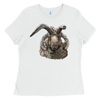 White navajo churro sheep head Ladies Tee - LillyAllenDesigns