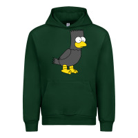 Forest Green bart as edgar allen poe raven nevermore halloween Urban Hoodie - lanVoArt