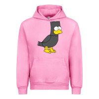 Fuchsia Pink bart as edgar allen poe raven nevermore halloween Urban Hoodie - lanVoArt
