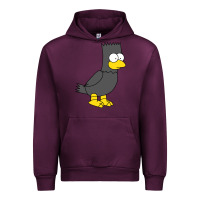 Mauve Wine bart as edgar allen poe raven nevermore halloween Urban Hoodie - lanVoArt