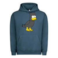 Pigment Midnight Navy bart as edgar allen poe raven nevermore halloween Urban Hoodie - lanVoArt