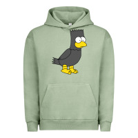 Pigment Oil Green bart as edgar allen poe raven nevermore halloween Urban Hoodie - lanVoArt