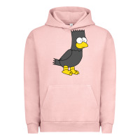 Pigment Salmon bart as edgar allen poe raven nevermore halloween Urban Hoodie - lanVoArt