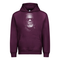 Mauve Wine frankenstein monster boris karloff face Urban Hoodie - lanVoArt
