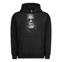 Pigment Black frankenstein monster boris karloff face Urban Hoodie - lanVoArt