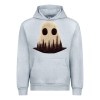 Heather Grey forrest ghost Urban Hoodie - lanVoArt