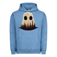 Pigment Pebble Blue forrest ghost Urban Hoodie - lanVoArt