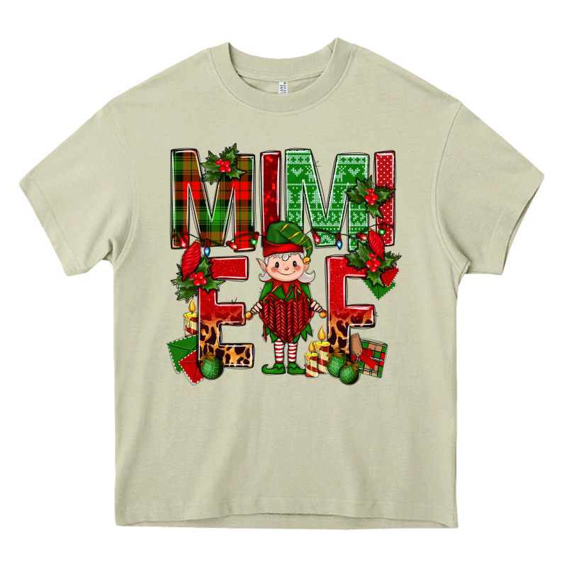 Mimi Elf With Knitting Christmas Heavy Core Tee by BundleAndBundleShop | Teevron