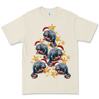 Bone Christmas Tree With Manatee Premium Tee - LillyAllenDesigns