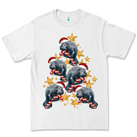 White Christmas Tree With Manatee Premium Tee - LillyAllenDesigns