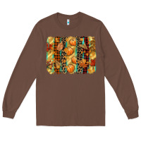 Chestnut fall brushstroke Long Sleeve Tee - CowGirlArtShop