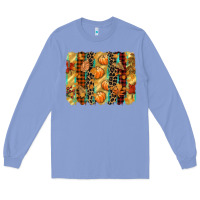 Colony Blue fall brushstroke Long Sleeve Tee - CowGirlArtShop