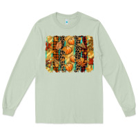 Matcha fall brushstroke Long Sleeve Tee - CowGirlArtShop
