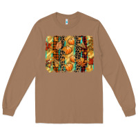 Toasted Coconut fall brushstroke Long Sleeve Tee - CowGirlArtShop