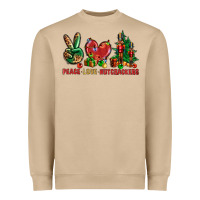 Mushroom Peace Love Nutcrackers Heavyweight Sweatshirt - BundleAndBundleShop