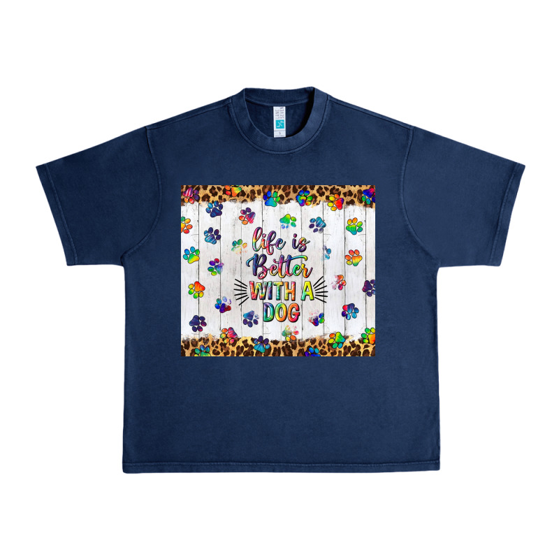 Life Is Better With A Dog Tumbler Tbs Urban Heavy Tee by TumblerDesignByShophia | Teevron