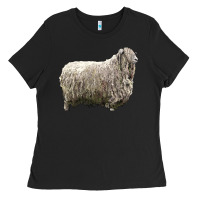 Black lincoln sheep Ladies Tee - LillyAllenDesigns