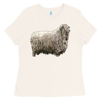 Bone lincoln sheep Ladies Tee - LillyAllenDesigns