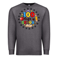 Charcoal Heather 100 days of school Premium Sweatshirt - Artiststas