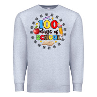 Heather Grey 100 days of school Premium Sweatshirt - Artiststas
