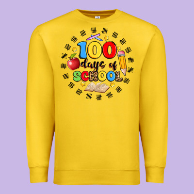 100 Days Of School Premium Sweatshirt Designed By Artiststas