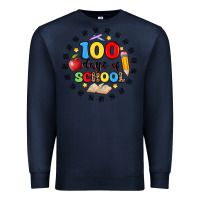 Navy 100 days of school Premium Sweatshirt - Artiststas