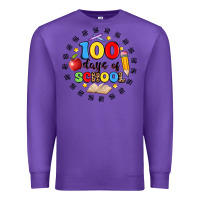 Purple 100 days of school Premium Sweatshirt - Artiststas