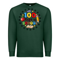 Sports Green 100 days of school Premium Sweatshirt - Artiststas