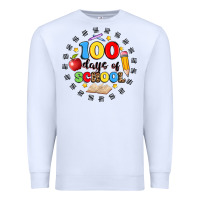 White 100 days of school Premium Sweatshirt - Artiststas