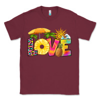 Burgundy love pineapple Classic Tee - RanaPortraitStore