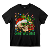 Black Christmas Vibes Heavy Core Tee - BundleAndBundleShop