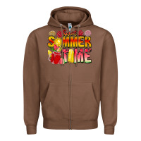 Chestnut Sweet Summer Time Zipper Hoodie - CowhideDigitalArt